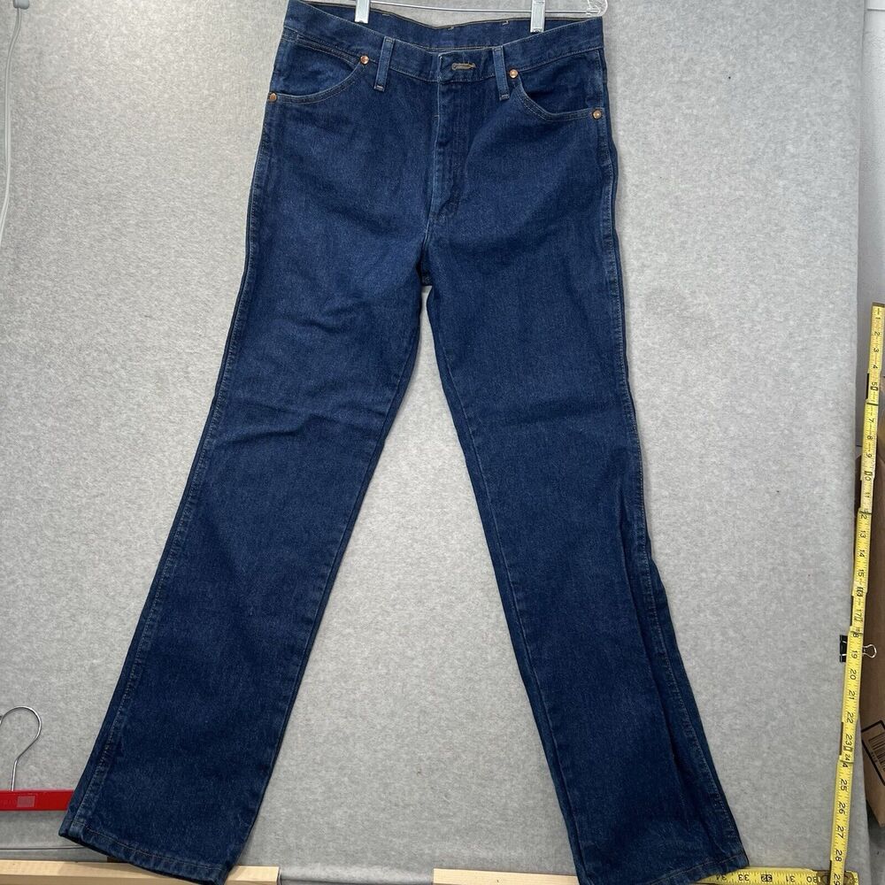 Wrangler 936PWD Western Cowboy Cut Straight Denim Blue Jeans Mens Size 32x32